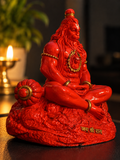 Traditional Hand-Painted Sindoori Hanuman Ji Idol