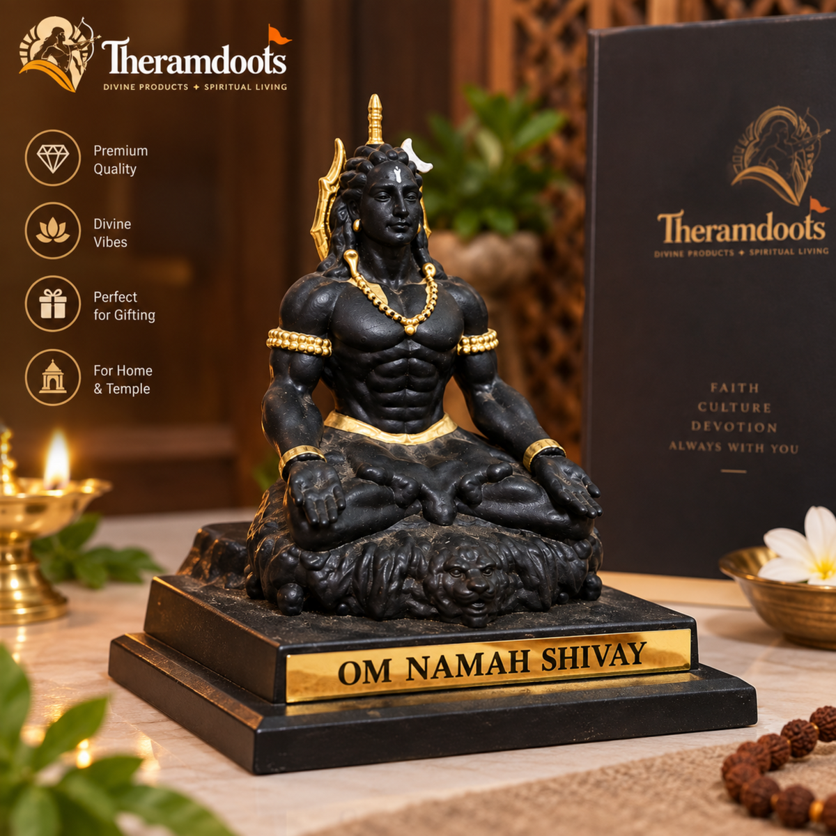 Shiv ji Murti in Meditative posture