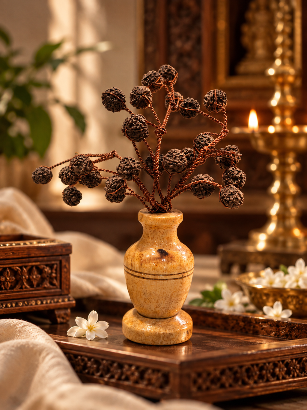 Divine Rudraksha Wishing Tree (Vastu Bonsai)