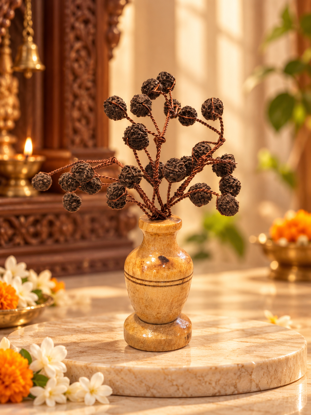 Divine Rudraksha Wishing Tree (Vastu Bonsai)